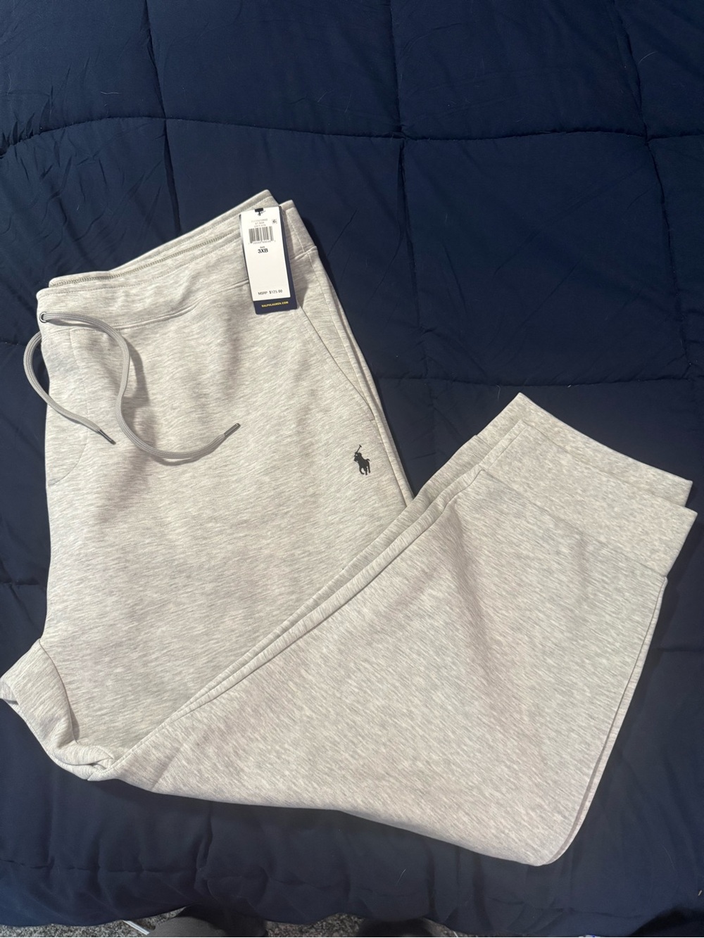 NWT- Polo by Ralph Lauren Heather Gray Men's Sweatpants size 3XB